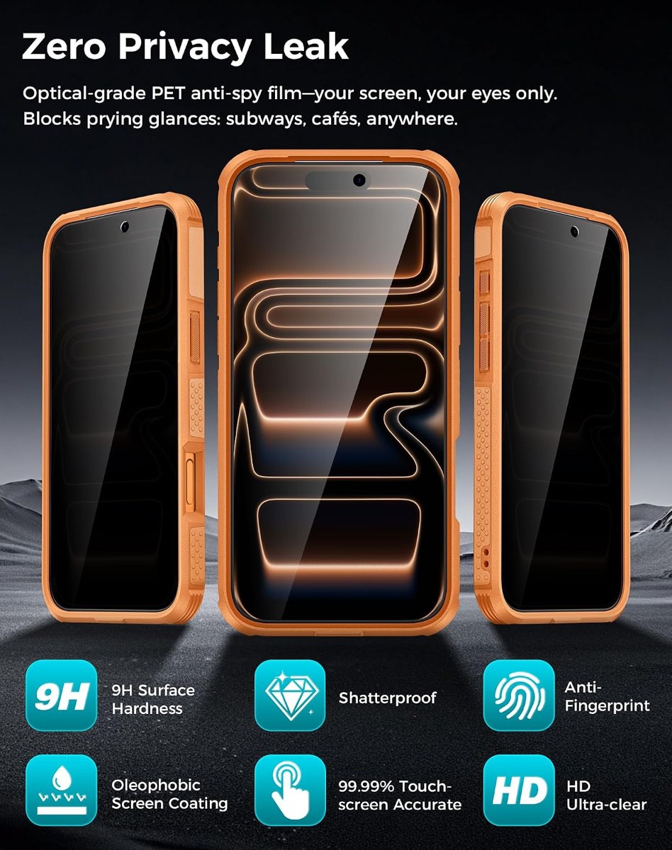 Goton 3-in-1 iPhone Case with Privacy Screen Protector photo 5