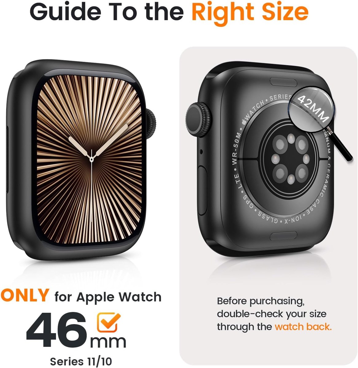 Goton 360° Case with Screen Protector for Apple Watch photo 2