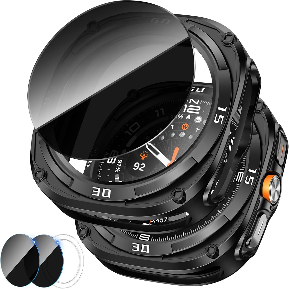 Goton Galaxy Watch Ultra Case with 2 Screen Protectors